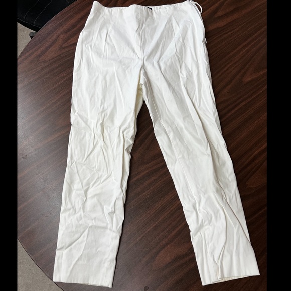 VINTAGE Women’s Ralph Lauren White Linen Pants - Picture 2 of 3